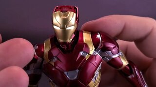 Threezero Infinity Saga Civil War DLX Iron Man Mark 46 1:12 Figure @TheReviewSpot