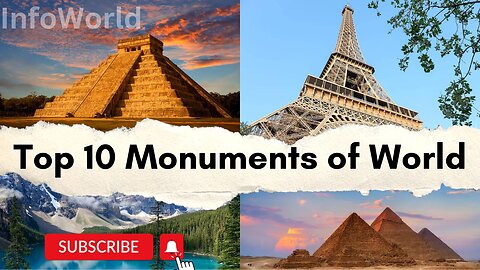 Top 10 amazing monuments in world | Wonders of World | @InfoMania
