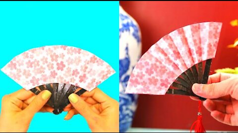 How To Make An Easy DIY Paper Fan At Home