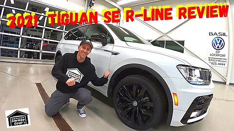 2021 VOLKSWAGEN TIGUAN SE R-LINE BLACK PURE WHITE - Walkaround & Review - Basil VW