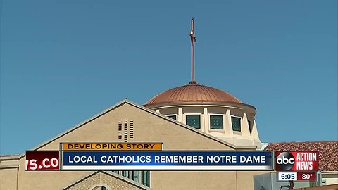 Tampa Bay area Catholics remember Notre Dame after devastating fire