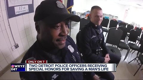 Detroit police officers to be honored for saving man trying to commit suicide