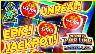 I DID IT AGAIN! SUPER TRIFECTA DOUBLE MAJOR JACKPOT WIN! Ultimate Fire Link Glacier Gold Slot