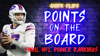 POTB Clip: Final Regular Season NFL Power Rankings