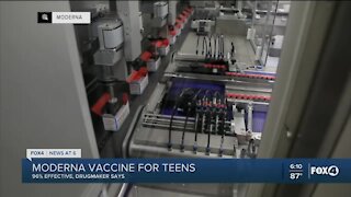 Maderna vaccine for teens