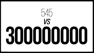 545 Versus 300 Million