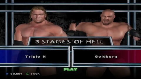 WWE SmackDown Here Comes The Pain | 3 Stages of Hell Match | Triple H | Goldberg 👊🏻👊🏻