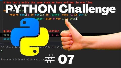 Python Challenge No - 07