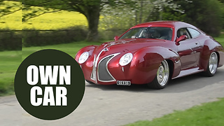 A cabinet maker has converted a Jaguar into his own unique car