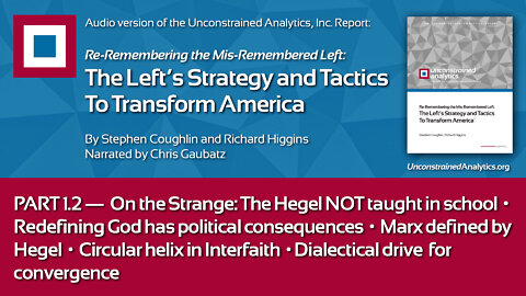 LEFT REPORT PART 1.2: Hegel not Taught in Philosophy Class, Redefining God, Marx Defined by Hegel