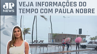 Previsão de chuva no litoral nordestino | Previsão do Tempo