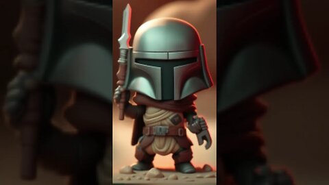 Cute The Mandalorian Din Djarin Chibi #shorts#shortsvideo#Din Djarin#chibi#TheMandalorian