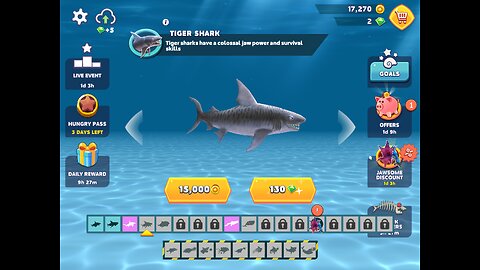 Hungry Shark - Tiger shark unlocked