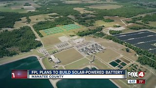 Florida Power & Light builds a solar powered battery in Manatee County