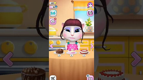 😕🤢Angela Doesn't Like The Capsicum #478 | My Talking Angela 2 | #shorts #funwithangela 🤣😂