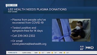 Lee Health needs plasma donations