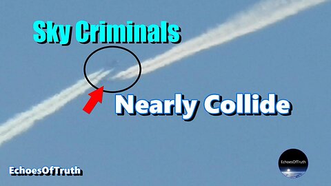 Chemtrail Jets Nearly Collide!