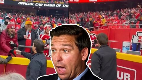 Ron DeSantis Goes VIRAL as Chiefs & Jaguars Fans GO NUTS For The Governor at NFL Playoffs!