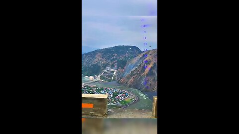 Panoramic Views of Muzaffarabad Kashmir from the Mountain