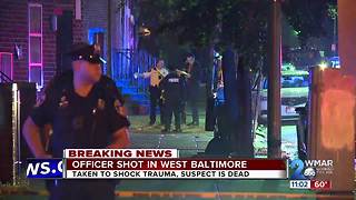 Baltimore Police Officer Shot