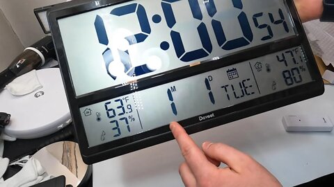 Atomic Clock - DOVEET Digital Wall Clock with Jumbo Display Easy to Read Numbers