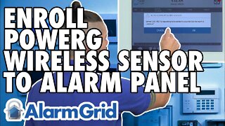Enrolling a PowerG Wireless Sensor to an Alarm Panel