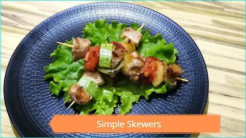 Keto Simple Skewers Recipe #Keto #Recipes
