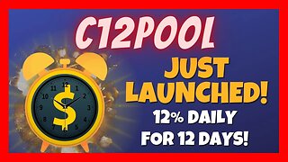 Earn 12% Daily For 12 Days 🔥 C12Pool Review ⏰ Just Launched - Day#0 🚀 Live 1K Deposit 💥