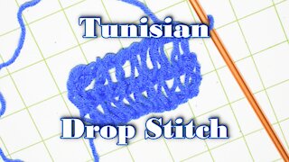 How to Crochet the Tunisian Drop Stitch