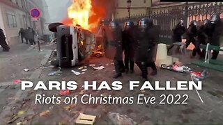 Paris - Christmas Eve 2022. Riots - is this following on from the killing of 3 Kurds?