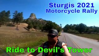 Ride to Devils Tower during the Sturgis Motorcycle Rally