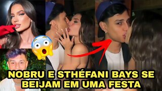 NOBRU E STHÉFANI BAYS FICAM JUNTOS EM UMA FESTA 👀😅