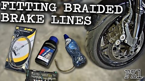 Fitting Stainless Steel Braided Brake Lines. FZ1