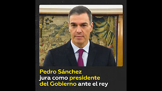Toma de posesión de Pedro Sánchez como presidente del Gobierno español