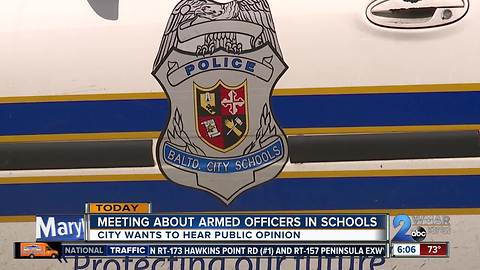 Baltimore considering arming school police officers