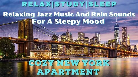 Discover NYC's Vibe: Shopping, Shows, Cozy Apartment With Soothing Jazz 🎵 & Rain Ambience 🌧
