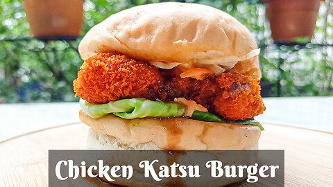 Chicken Katsu Burger 🍔| জাপানিজ স্টাইল চিকেন কাটসু বার্গার | Katsu Fried Chicken Burger