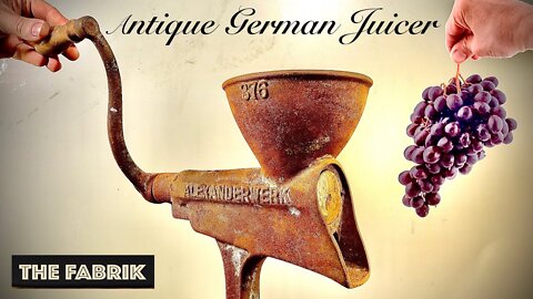 1920's antique German juicer ALEXANDERWERK - Restoration