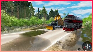 TruckFails | Cars vs Potholes #01 | BeamNG.Drive |TrucksFails