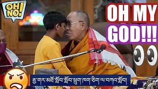 Dalai Lama, 87, kissing young boy on the lips