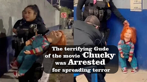 The terrifying Gude of the movie 'Chucky' was arrested for spreading terror @InterestingStranger