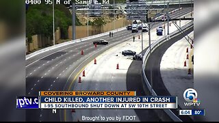 Child killed, another injured in Broward County crash