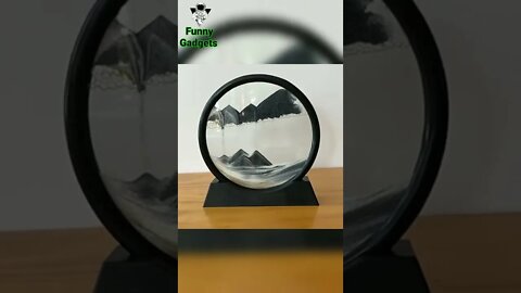Sand Art Moving Sand Art Picture Round Glass 3D Funny Gadgets #shorts- ctto