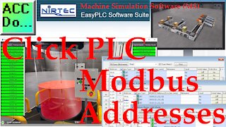 Machines Simulator (MS) Click PLC Modbus Addresses