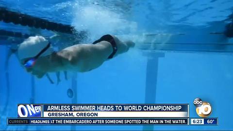 Armless swimmer prepares for World Championship
