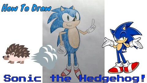 How To Draw Sonic the Hedgehog! 2020 🌪