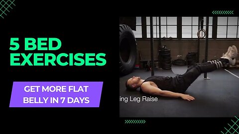 5 Bed Exercises to Flat Belly in 7 Day