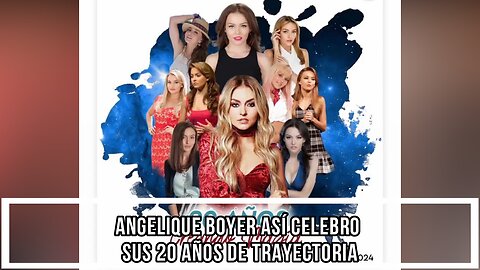 ANGELIQUE BOYER ASÍ CELEBRO SUS 20 AÑOS DE TRAYECTORIA