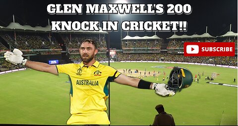 Glen Maxwell's Spectacular 200 Knock in the Cricket World Cup by finance guruji #cricket #worldcup