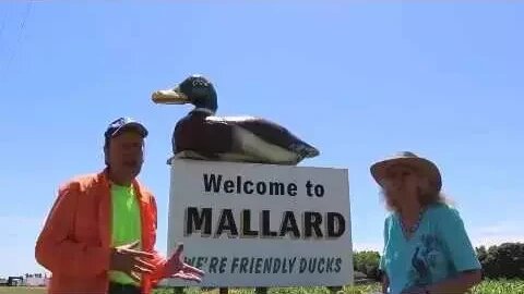 Mallard's Big Duck, Mallard, Iowa. Travel USA, Mr. Peacock & Friends, Hidden Treasures